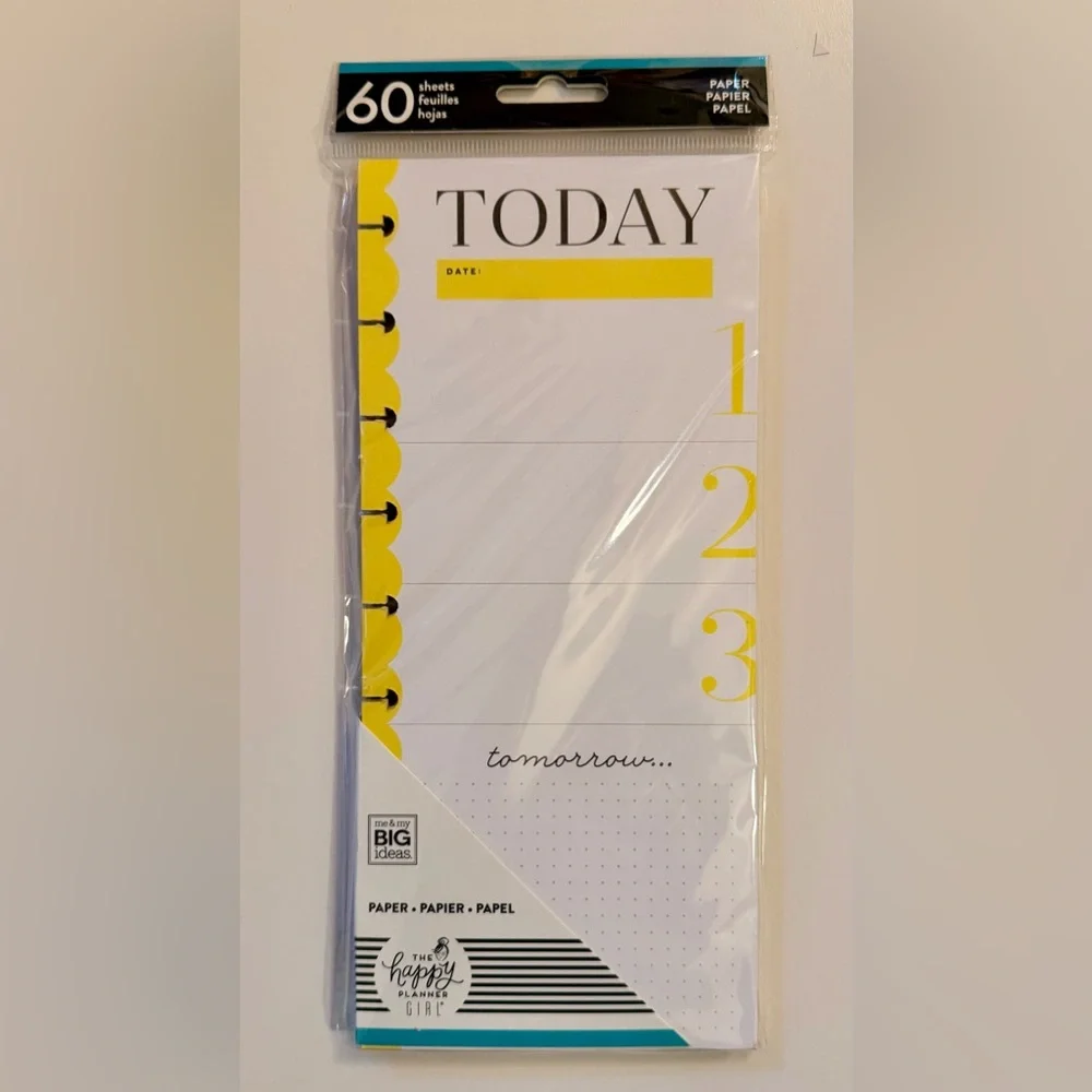 Happy Planner - Socialite classic half sheet filler paper